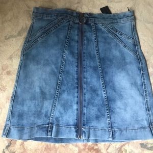 Buffalo Jeans denim zip front skirt